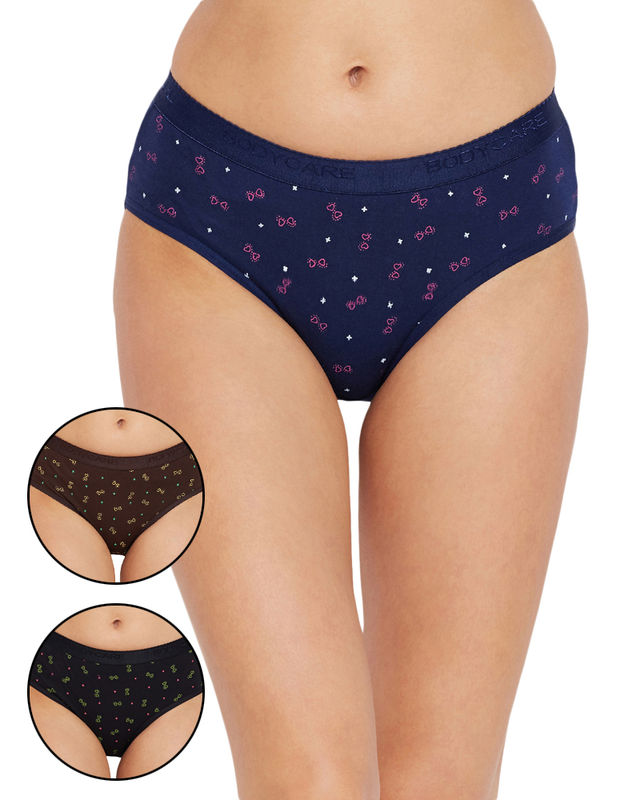 Bodycare Assorted Cotton Printed Hipster Briefs -16000