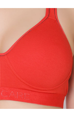 Racerback Sports Bra-1612RED