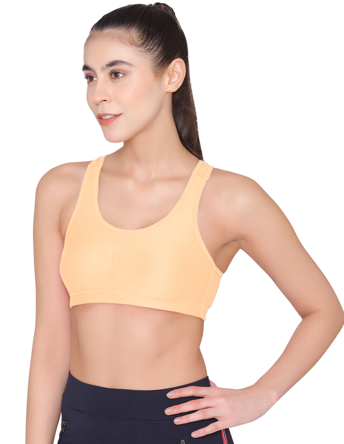Racerback Sports Bra-1612SKIN