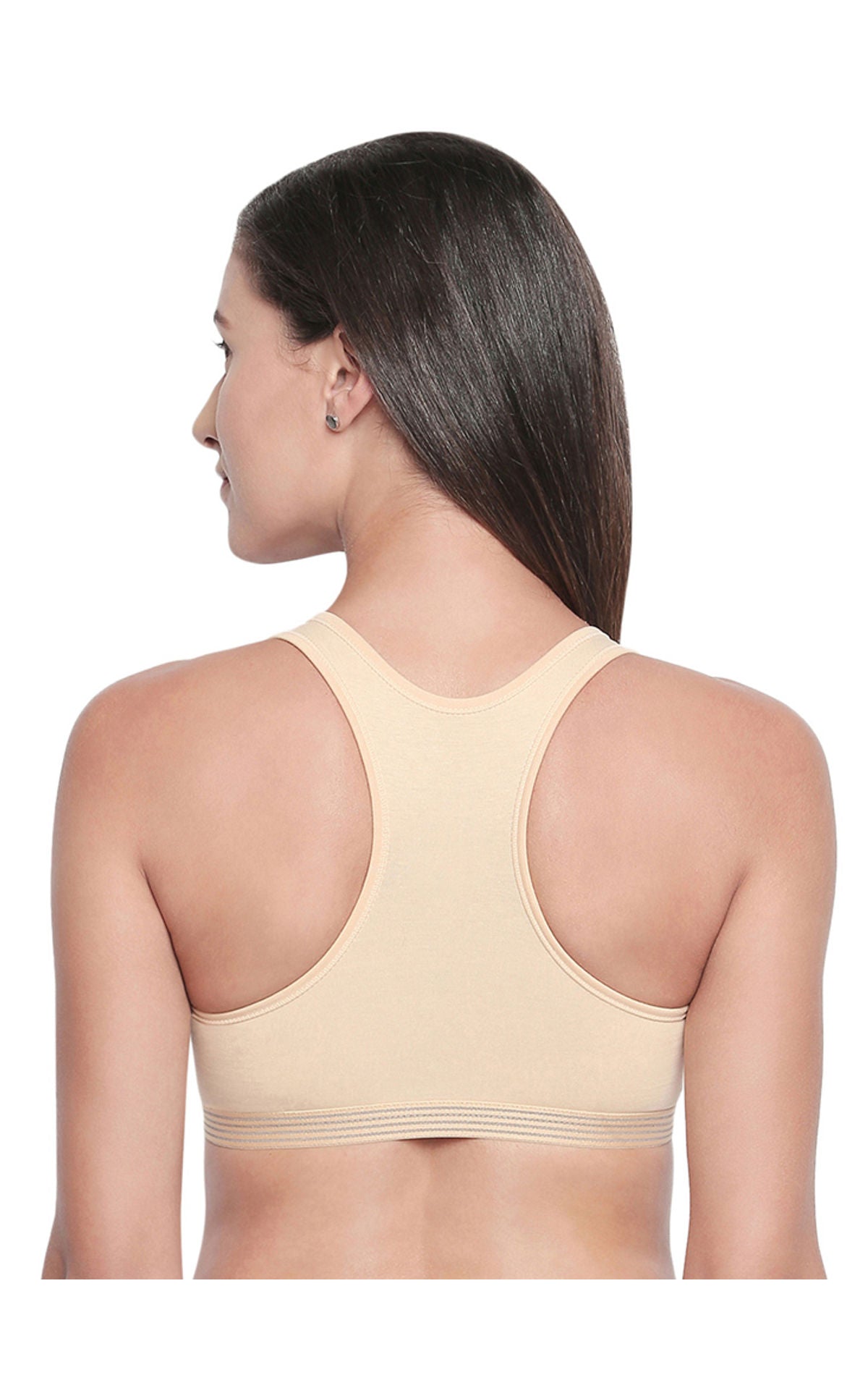 Racerback Sports Bra-1616-Skin