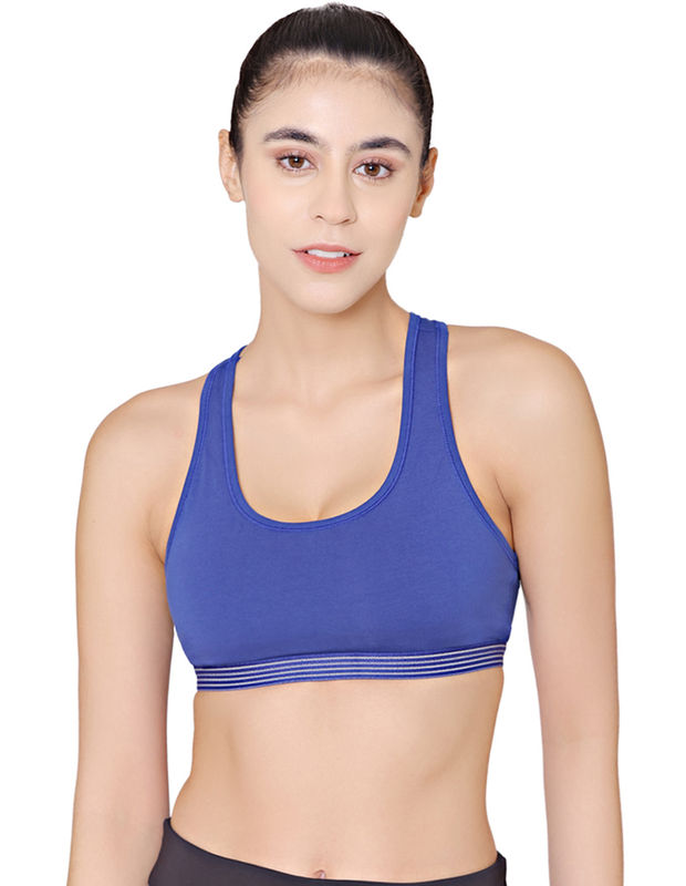 Racerback Sports Bra-1616-R.BLU