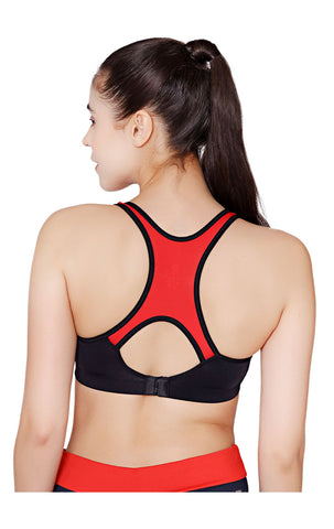 Bodycare Polyamide spandex broad straps seamless padded sports bra-1624B