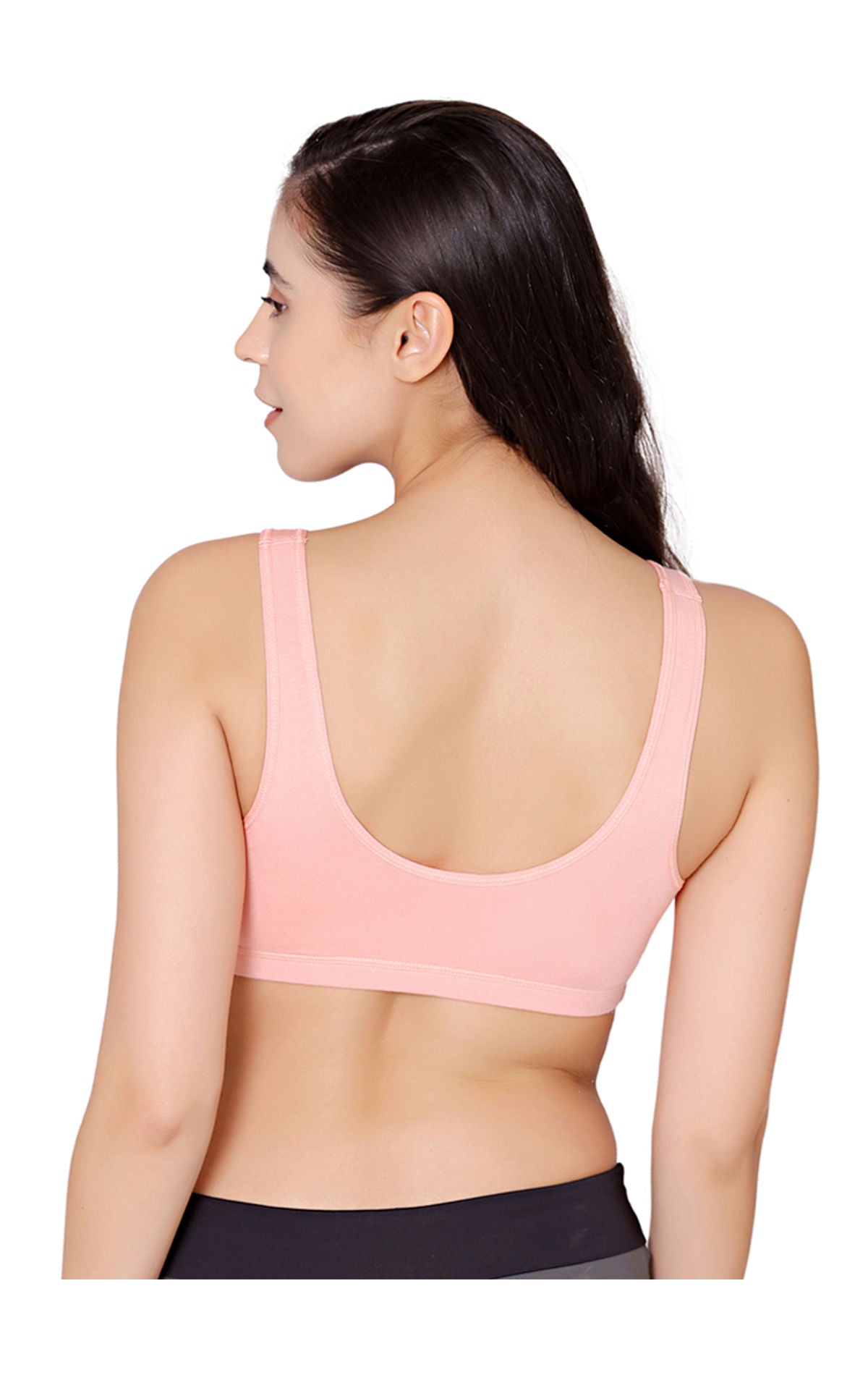 Bodycare modal spandex wirefree broad straps soft cup sleep bra-1625PE