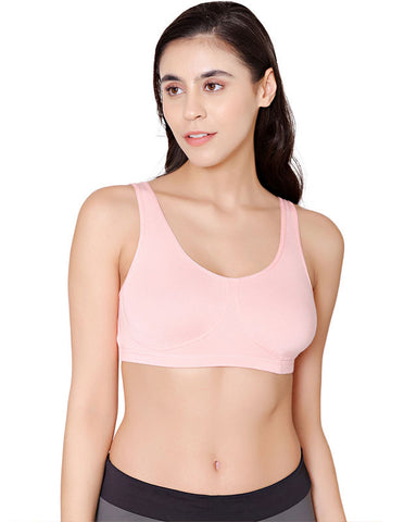 Bodycare modal spandex wirefree broad straps soft cup sleep bra-1625PI