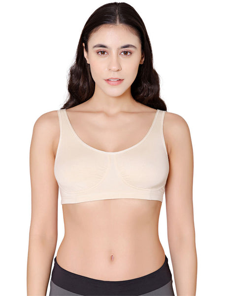 Bodycare modal spandex wirefree broad straps soft cup sleep bra-1625S