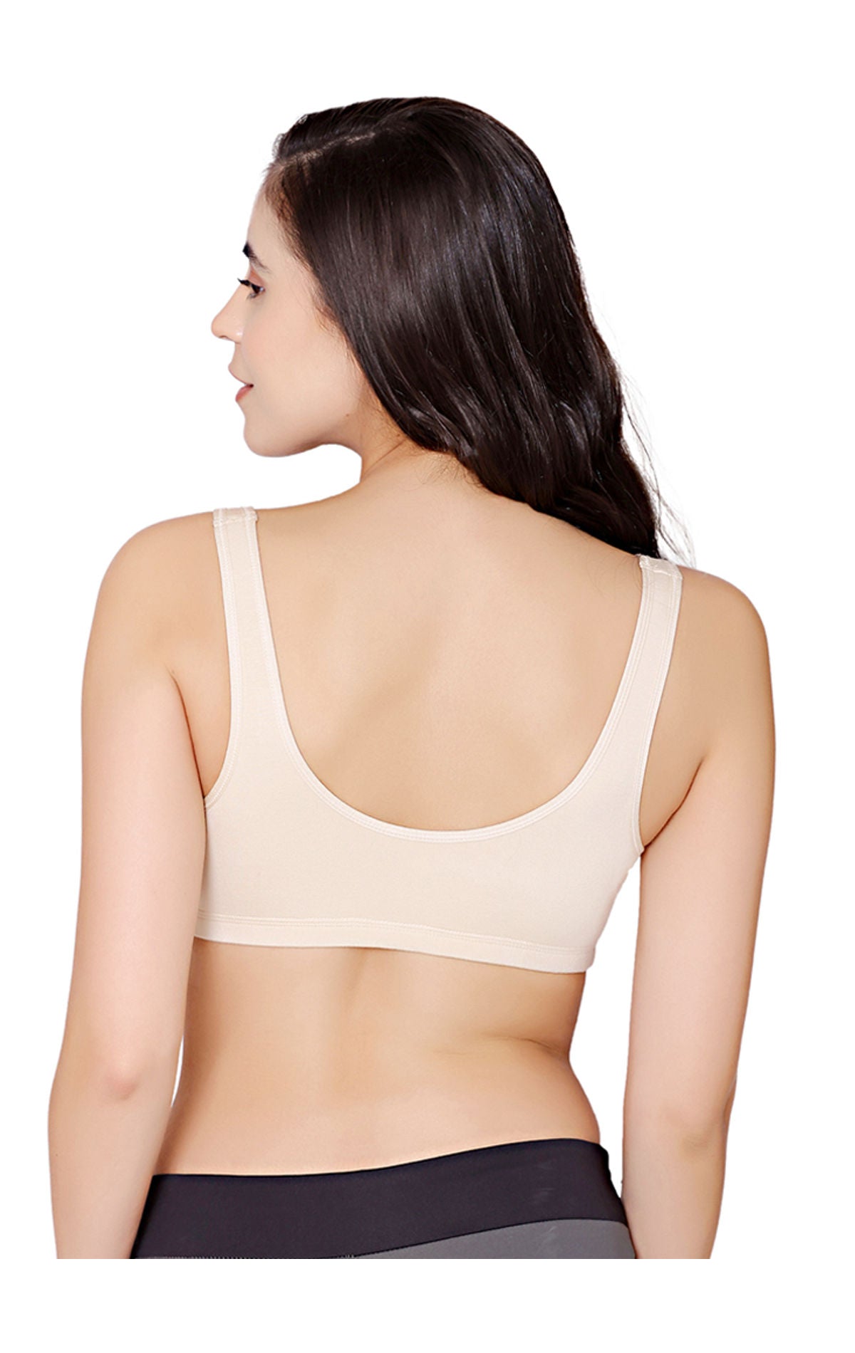 Bodycare modal spandex wirefree broad straps soft cup sleep bra-1625S