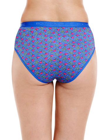 Pack of 3 Printed Cotton Briefs in Assorted colors- ( 17000 )