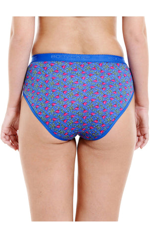 Pack of 3 Printed Cotton Briefs in Assorted colors-17000