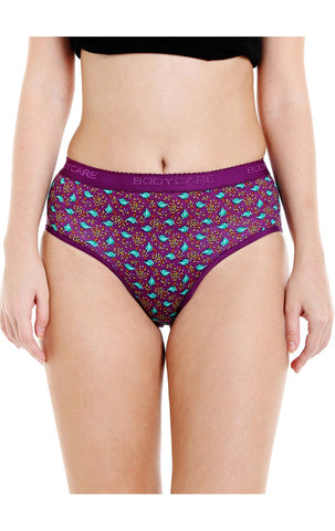 Pack of 3 Printed Cotton Briefs in Assorted colors-17000