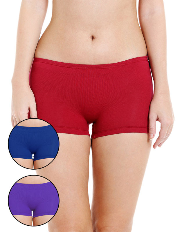 BODYCARE Pack of 3 Boyshorts in Cotton Spandex-19D