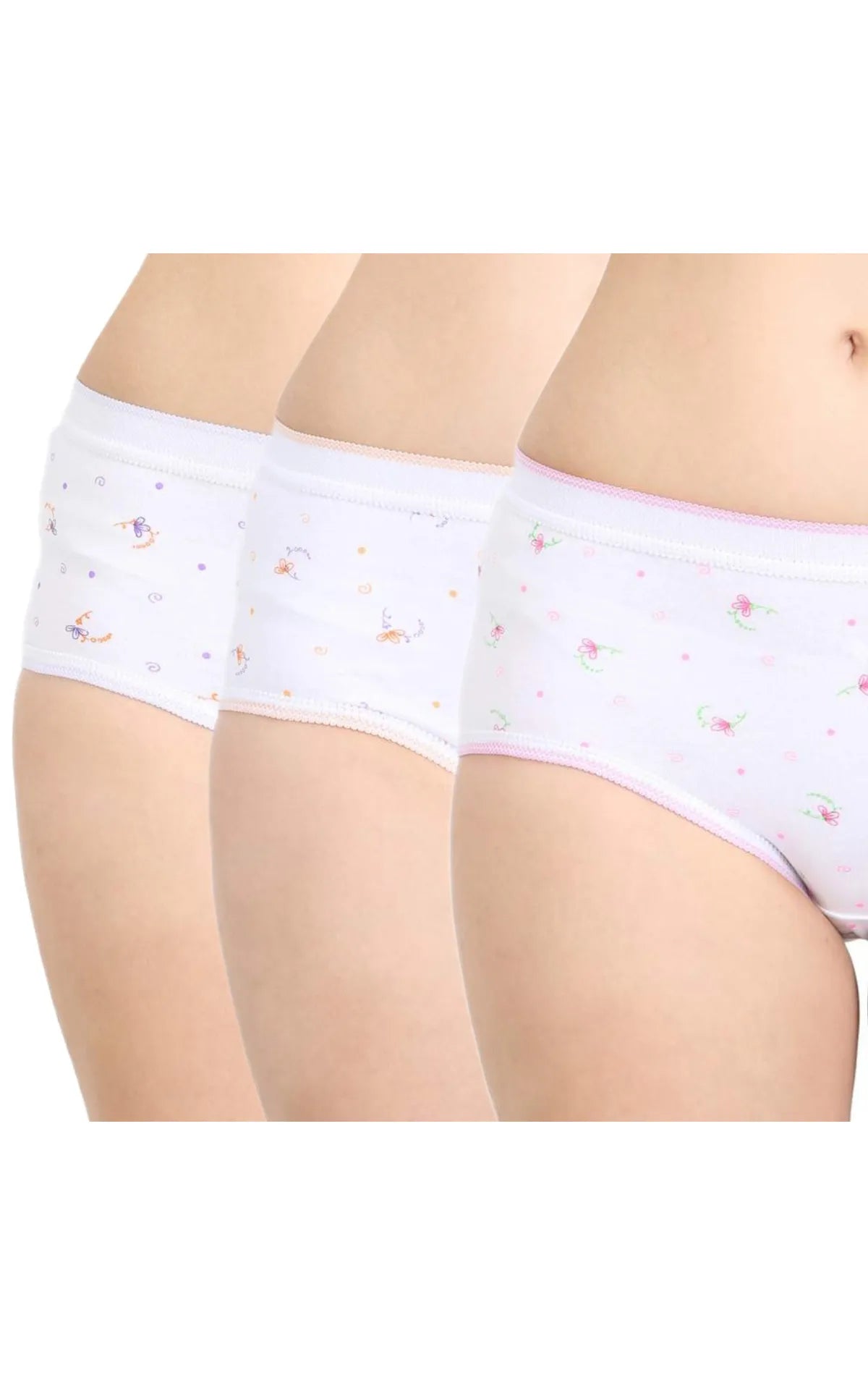 Pack of 3 Bodycare Printed Cotton Briefs in Assorted colors-21000