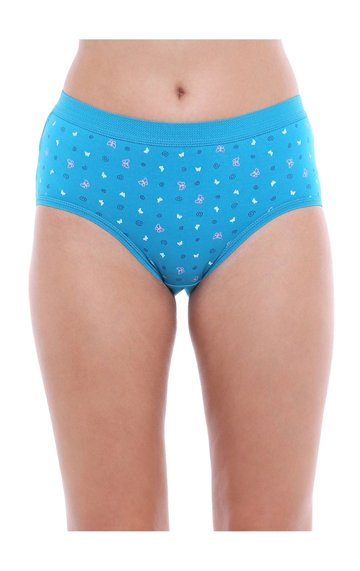 Pack of 3 Printed Cotton Briefs in Assorted colors-22000