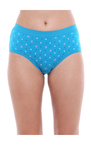 Pack of 3 Printed Cotton Briefs in Assorted colors-22000