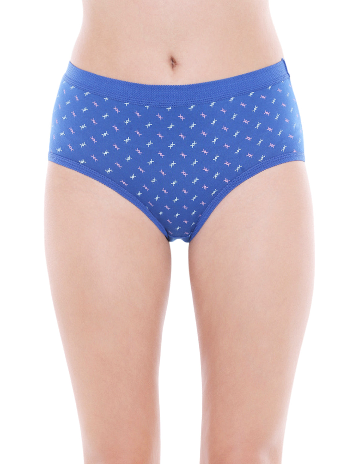 Pack of 3 Printed Cotton Briefs in Assorted colors-24000