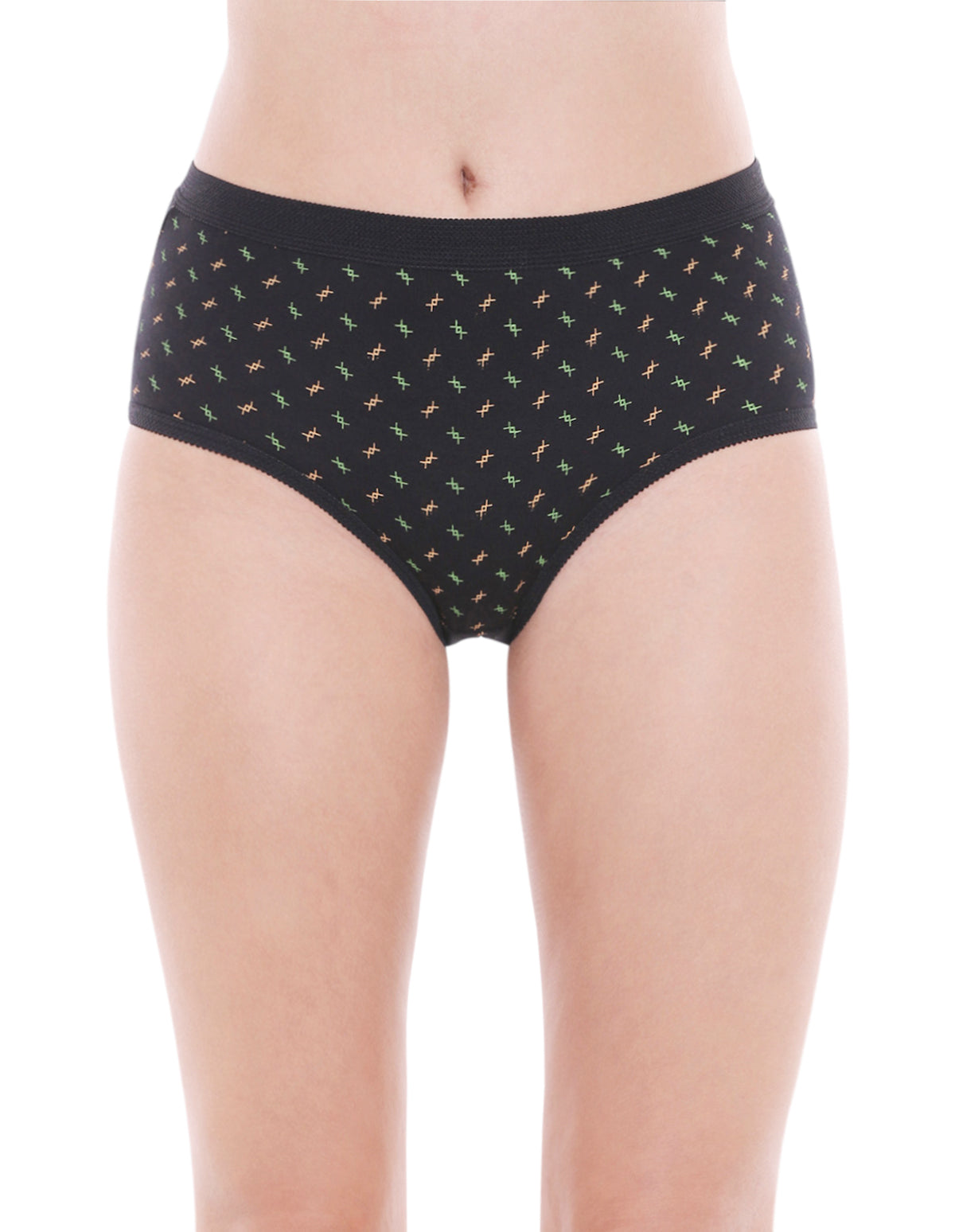 Pack of 3 Printed Cotton Briefs in Assorted colors-24000