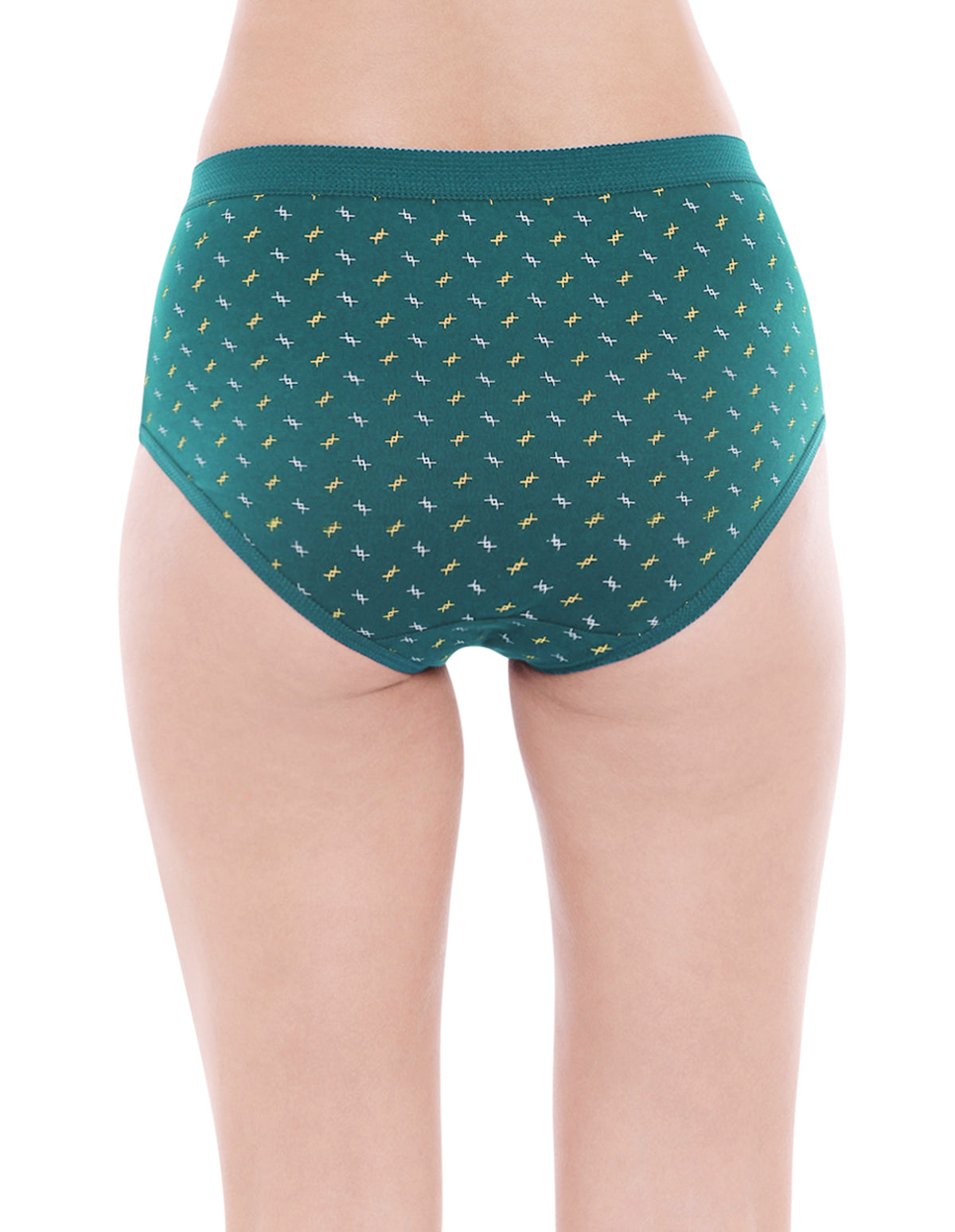 Pack of 3 Printed Cotton Briefs in Assorted colors-24000