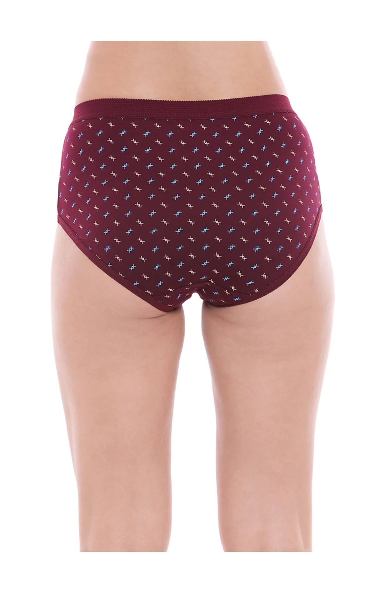 Pack of 3 Printed Cotton Briefs in Assorted colors-24000