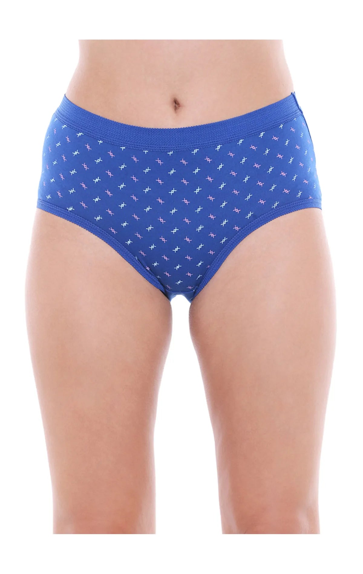 Pack of 3 Printed Cotton Briefs in Assorted colors-24000