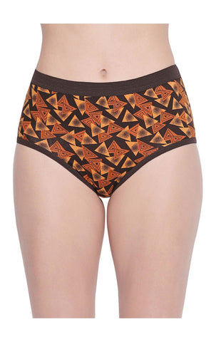 Pack of 3 Printed Cotton Briefs in Assorted colors-25000