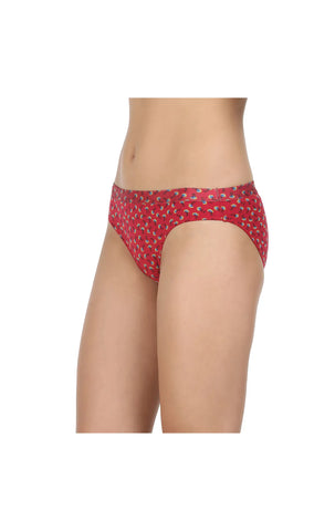 Pack of 3 Bikini Style Cotton Briefs in Assorted colors-26020