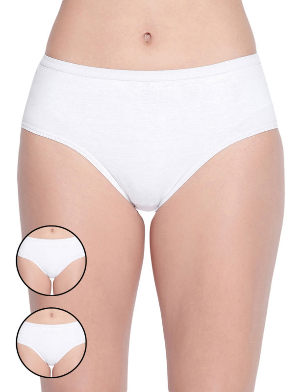 BODYCARE Pack of 3 100% Cotton Classic Panties in White Color-26W