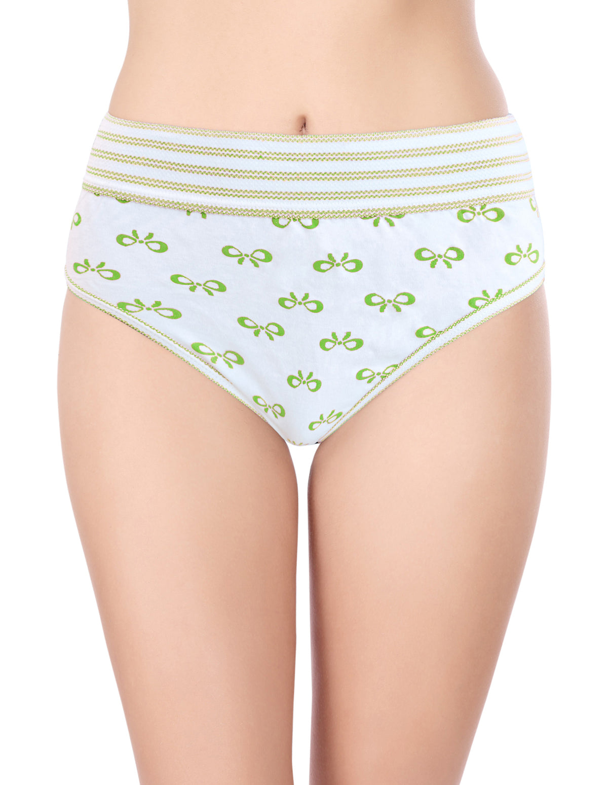 Bodycare High Rise Self Design Panty (Pack of 3) - Multicolor - 2909
