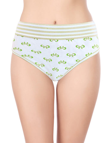 Bodycare High Rise Self Design Panty (Pack of 3) - Multicolor - 2909