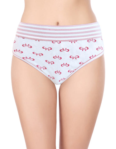 Bodycare High Rise Self Design Panty (Pack of 3) - Multicolor - 2909