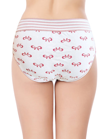 Bodycare High Rise Self Design Panty (Pack of 3) - Multicolor - 2909