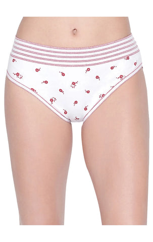 BODYCARE Pack of 3 Printed High-Cut Briefs in Assorted Color-2909