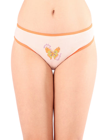 Bodycare Mid Rise Self Design Panty (Pack of 3) - Multicolor - 2918