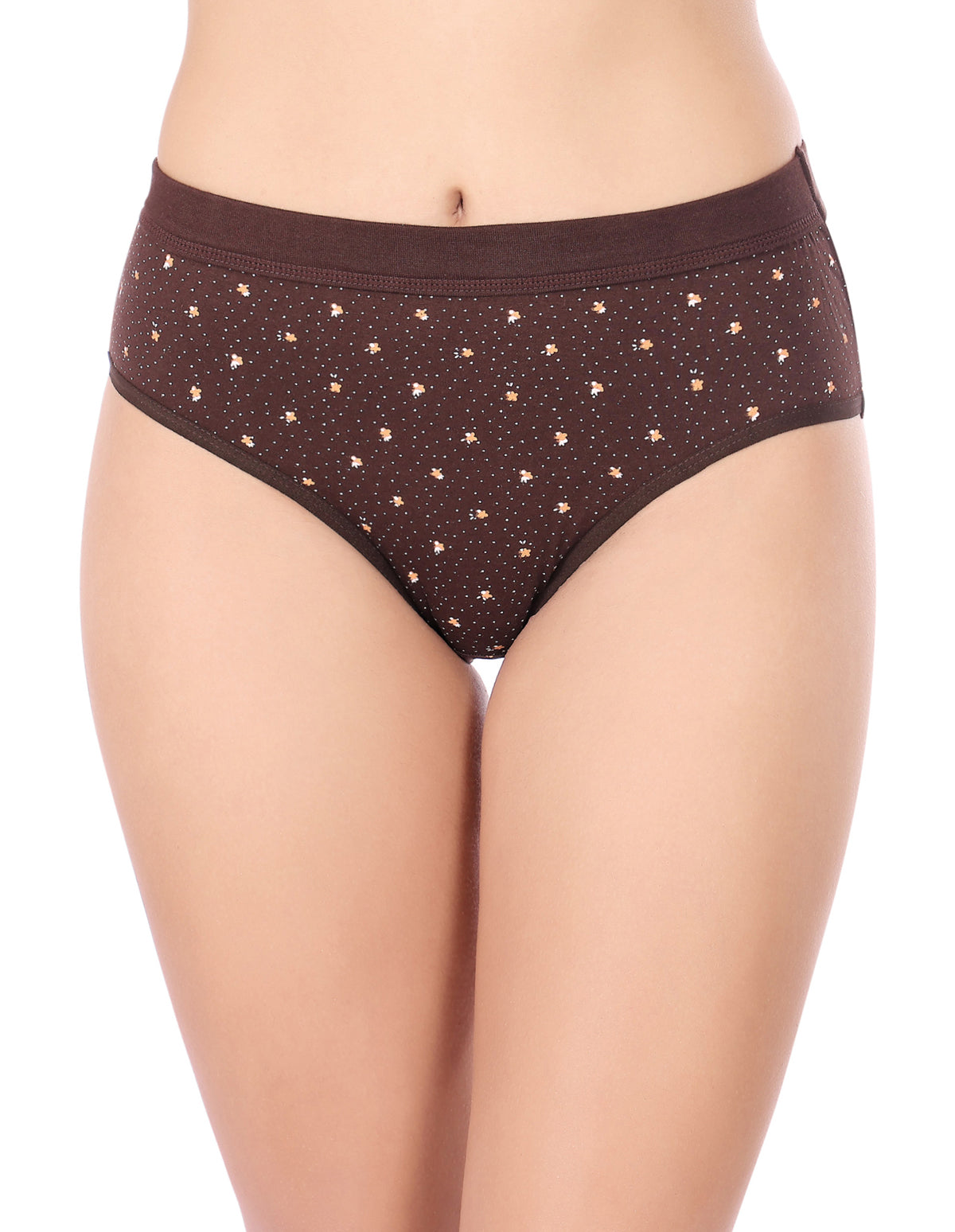 Bodycare High Rise Floral Print Panty (Pack of 3) - Multicolor - 2937D