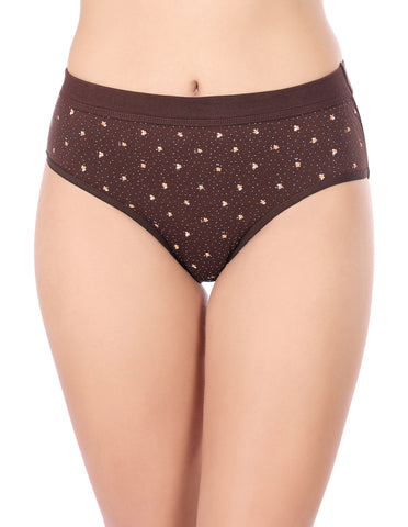 Bodycare High Rise Floral Print Panty (Pack of 3) - Multicolor - 2937D