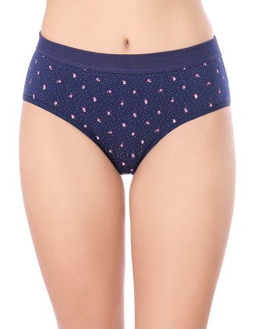 Bodycare High Rise Floral Print Panty (Pack of 3) - Multicolor - 2937D