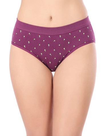 Bodycare High Rise Floral Print Panty (Pack of 3) - Multicolor - 2937D