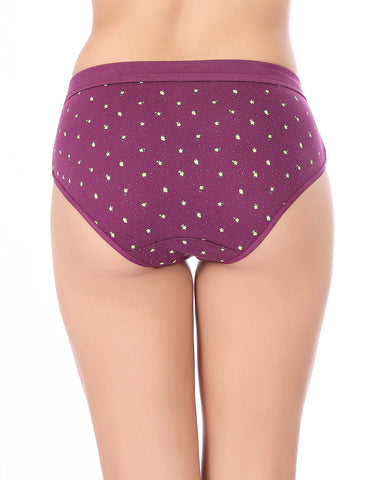 Bodycare High Rise Floral Print Panty (Pack of 3) - Multicolor - 2937D