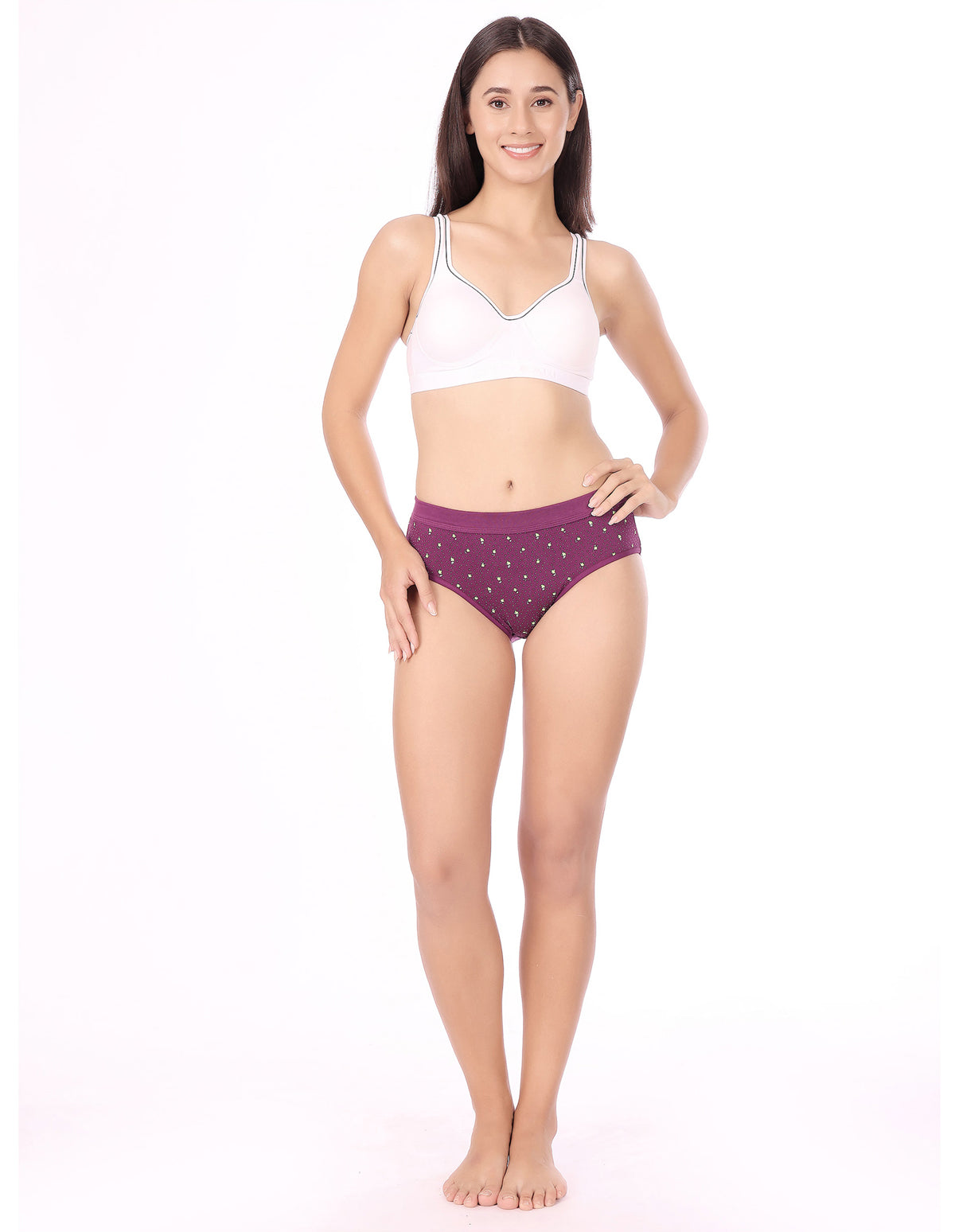 Bodycare High Rise Floral Print Panty (Pack of 3) - Multicolor - 2937D
