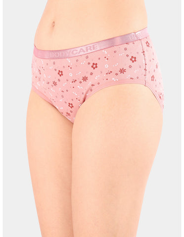 Bodycare Waist Shapewear Self Design Panty (Pack of 3) - Multicolor - 2962