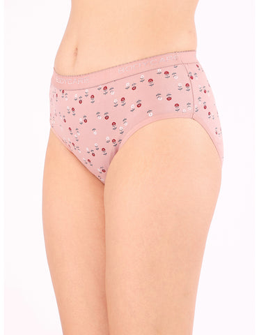 Bodycare Waist Shapewear Floral Print Panty (Pack of 3) - Multicolor - 2975
