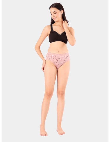 Bodycare Waist Shapewear Floral Print Panty (Pack of 3) - Multicolor - 2975