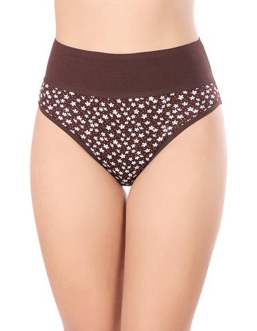 Bodycare High Rise Floral Print Panty (Pack of 3) - Multicolor - 2977