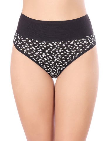 Bodycare High Rise Floral Print Panty (Pack of 3) - Multicolor - 2977