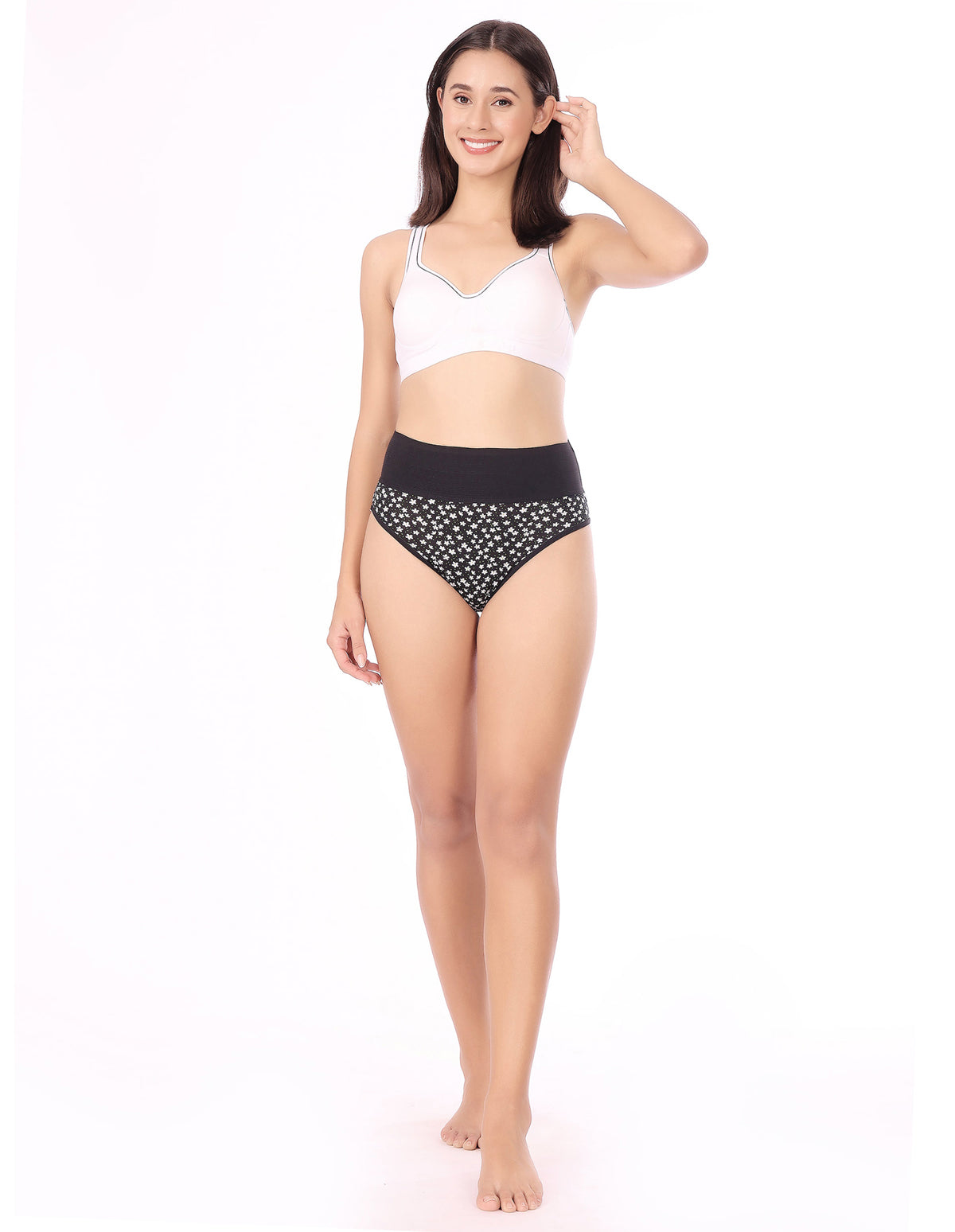 Bodycare High Rise Floral Print Panty (Pack of 3) - Multicolor - 2977