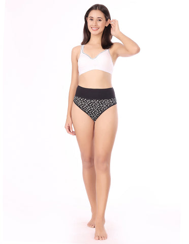 Bodycare High Rise Floral Print Panty (Pack of 3) - Multicolor - 2977