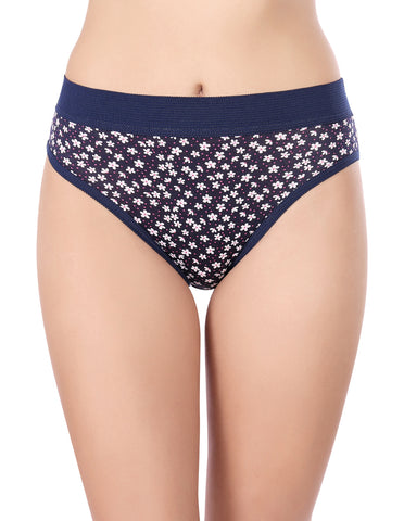 Bodycare Waist Shapewear Floral Print Panty (Pack of 3) - Multicolor - 2978