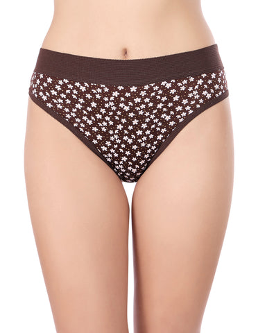 Bodycare Waist Shapewear Floral Print Panty (Pack of 3) - Multicolor - 2978