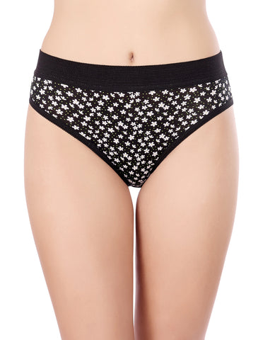 Bodycare Waist Shapewear Floral Print Panty (Pack of 3) - Multicolor - 2978
