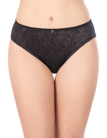 Bodycare Mid Rise Self Design Panty (Pack of 3) - Multicolor - 2989
