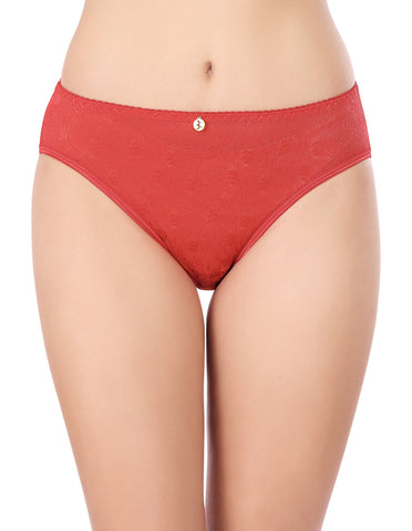 Bodycare Mid Rise Self Design Panty (Pack of 3) - Multicolor - 2989