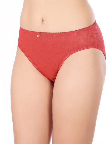 Bodycare Mid Rise Self Design Panty (Pack of 3) - Multicolor - 2989
